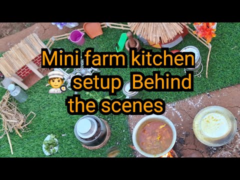 Behind the scenes of mini farm kitchen 👨‍🍳 #miniature #miniaturecook #miniaturerecipes #tinyfoodie