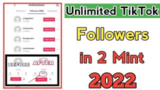 How to Get Unlimited Tiktok Followers Like |  Tiktok Like Follower Free Unlimted