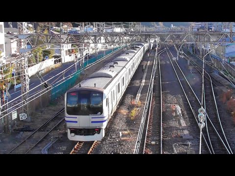 【横須賀線】土休日ダイヤ　E217系65運用代走　2025.1.1　逗子