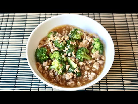 Broccoli with Silky Pork Sauce Recipe - Japanese Cooking 101