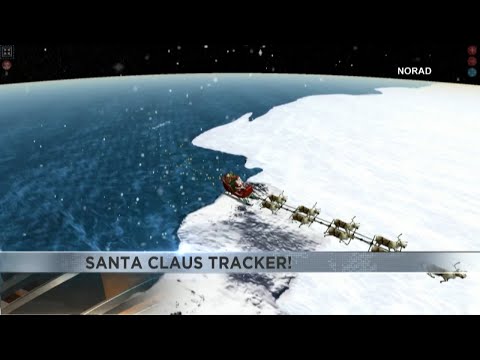 Follow Santa Claus as he travels across the world