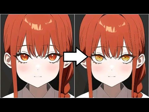 I fix makima loli eyes from AI art