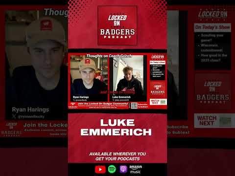 Wisconsin Badgers commit Luke Emmerich talks about safties Coach Alex Grinch! #shorts