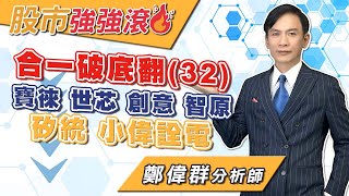 2024/09/30 鄭偉群分析師 【股市強強滾】 合一破底翻(３2)，寶徠，世芯，創意，智原，矽統，小偉詮電