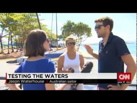 CNN News August 21 2015 Olympic sailors not daunted by sewage in Rio waters