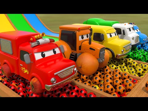 Color Balls & Sing a Song! | Wheels On the Bus, Ten in the Bed | Baby Nursery Rhymes & Kids Songs