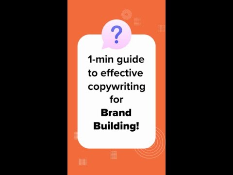 1- Min Guide to Copywriting for Brands!