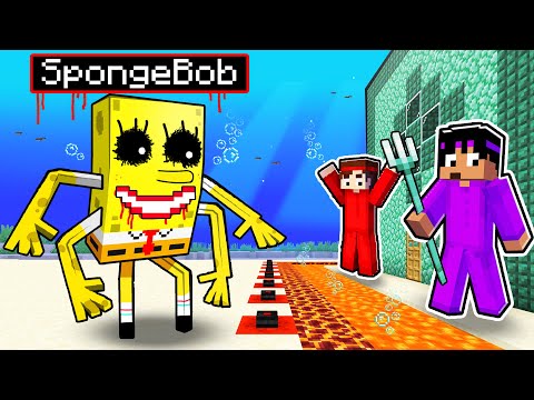 MUTANT SPONGEBOB vs Most Secure Underwater House (Minecraft)