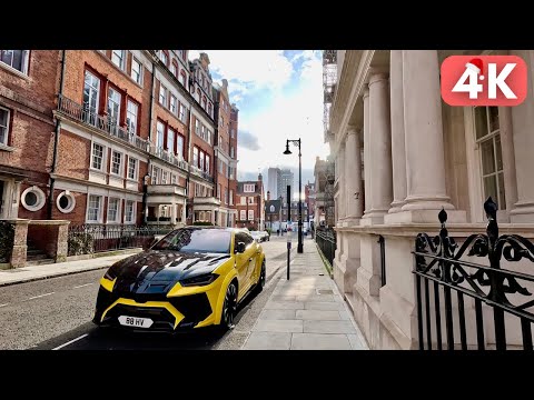 WALKING TOUR of RICH MAYFAIR 🎄✨ CHRISTMAS in LONDON [4K]