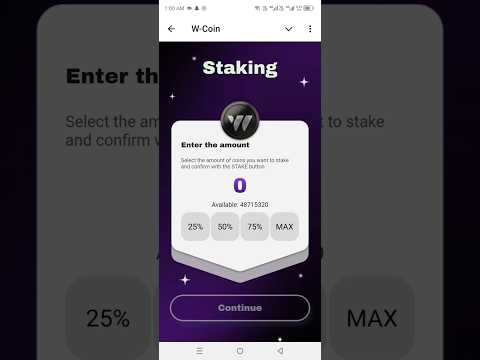 How to stake coins in W-coin step by step | Staking of coins | W-coin Airdrop | 22 October