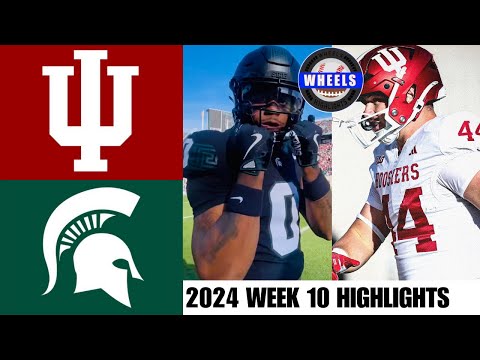 #13 Indiana vs Michigan State | Full Game Highlights | 2024 College Football Highlights