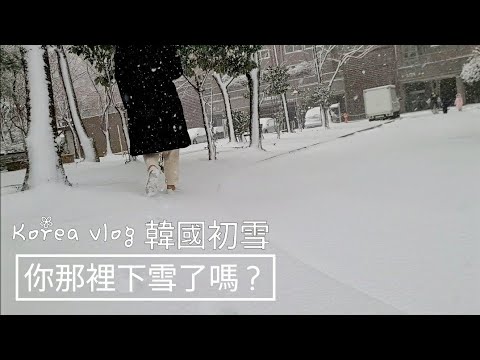 【韓國初雪】我也和孩子一樣玩的很開心🤗你也喜歡下雪天嗎？