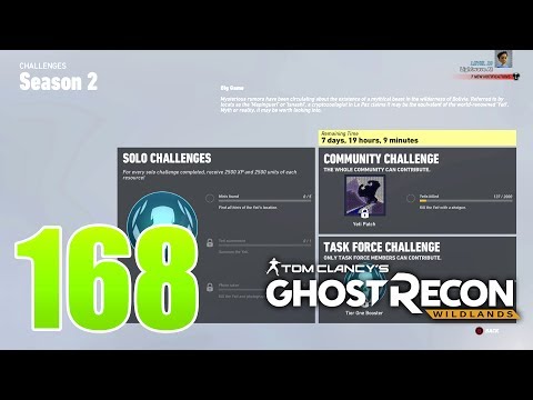 Ghost Recon Wildlands Ep 168 - S02W?? Solo Challenge 1 - Find all hints of the Yeti's location