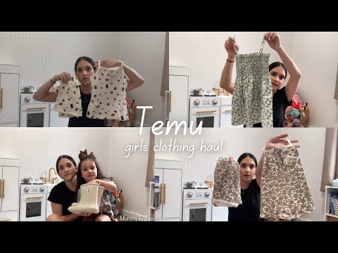 Girls clothing haul | Temu clothing haul | little girls clothing haul #momcontent #temu #temuhaul