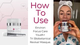 How to use Environ's Revival Masque