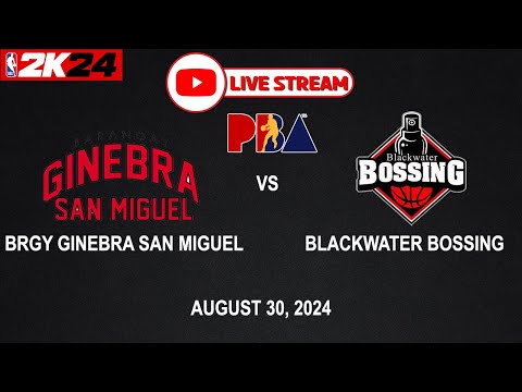 LIVE NOW! BRGY GINEBRA vs BLACKWATER BOSSING | PBA SEASON 49 | August 30, 2024 | CPU vs CPU