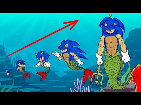 Sonic Boom Mermaid Growing Up Evolution Compilation Drawing 👍@EasyLittleDrawings