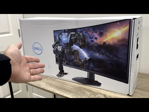 Dell Gaming Monitor Unboxing and Setting Up for The First Time