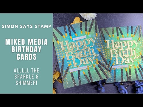 Mixed Media Birthday Card | Simon Says Stamp