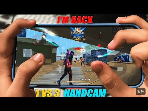 1 VS 3 HANDCAM POCO X6 PRO 0SETTINGS HUD + SENSI + DPI [FREEFIRE HIGHLIGHTS]