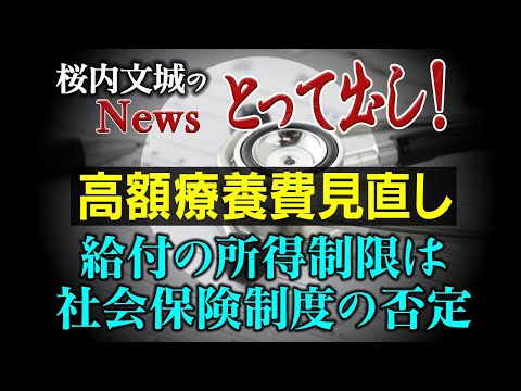 【桜内文城のNewsとって出し】【高額療養費見直し】給付の所得制限は、社会保険制度の否定