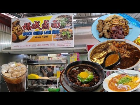 槟城三条路咖啡店福成卤面砂煲老鼠粉炒粿条美味午餐 Penang Hock Seng Loh Mee Coffee Shop Lunch