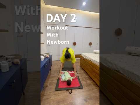 Workout with Newborn #minivlog #fitness #fromnowtowow