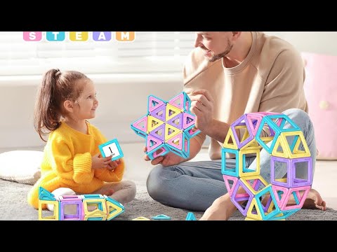 "Rurvale Magnetic Tiles Review: The Ultimate STEM Toy for Girls Ages 3-7!"