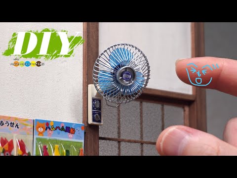 DIY Miniature mom and pop candy store #13 wall fan