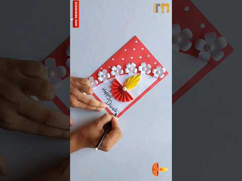 How to make diwali greeting card 2023 #shorts #diwalicardmaking