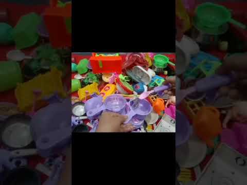 unboxing Miniature plastic kitchen set #miniature #shorts #toycookinggame #unboxing