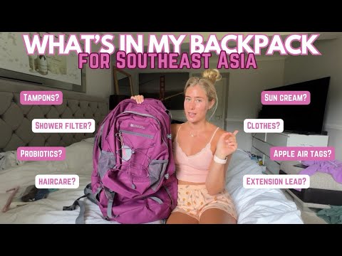 Pack with Me for 2 months (+) Backpacking South East Asia - *60L Backpack*