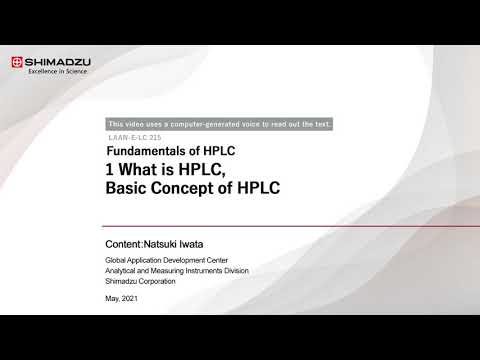 Fundamentals of HPLC　1.What is HPLC?