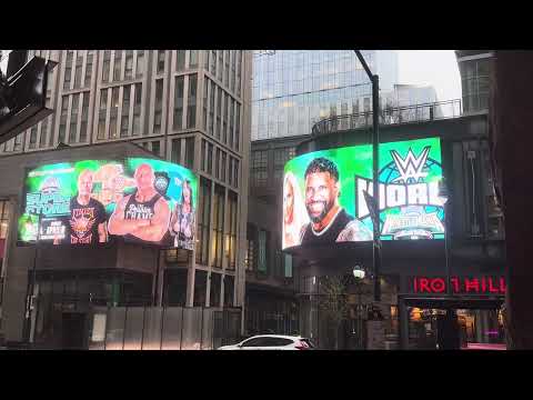 WWE WRESTLEMANIA 40 DIGITAL BILLBOARD IN PHILADELPHIA