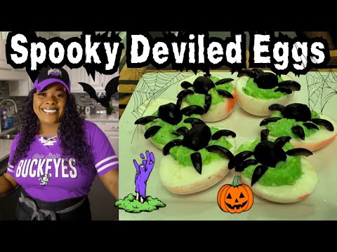 How To Make Spooky Deviled Eggs