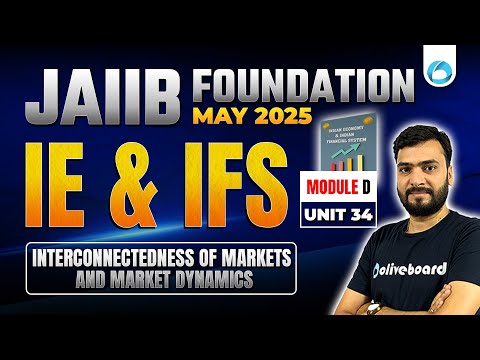 JAIIB May 2025 IE & IFS Module D Unit 34 | Interconnectedness of Markets and Market Dynamics