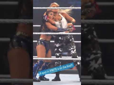 Lacey Evans vs Xia Li fight in the WWE Money in the Bank Qualifying Match | WWE Diva Stars #shorts