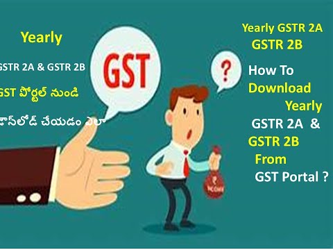 GSTR 2A & GSTR 2B  Yearly Download From GST Portal | How to download Yearly GSTR 2A & GSTR 2B