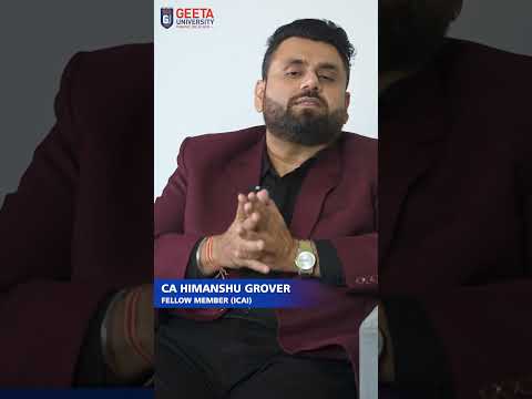 The Untold Story of Chartered Accountants:  With CA Himanshu Grover |  @ICPShiksha |#geetauniversity