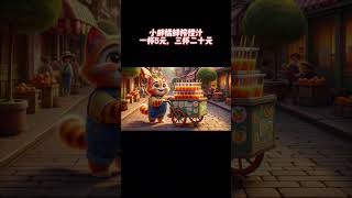 酸酸甜甜的鲜榨橙汁出摊了 #story #amazing #cartoon