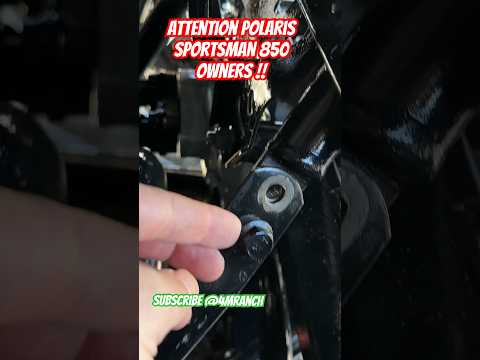 You better check this on your Polaris 850 Sportsman ASAP! #shorts #polaris