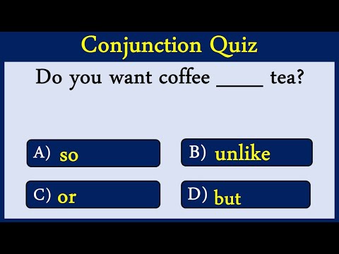 Conjunction Quiz 18: Can You Score 10/10?