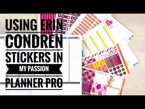 Using Erin Condren Stickers in my Passion Planner Pro