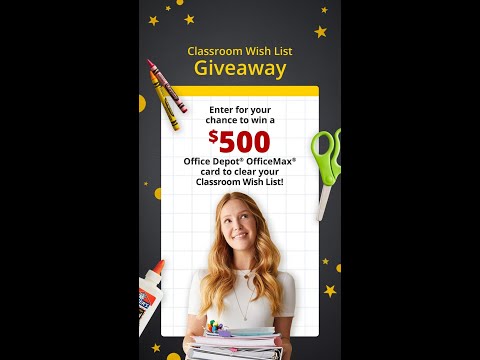 Enter for a chance to clear your Classroom Wish List!