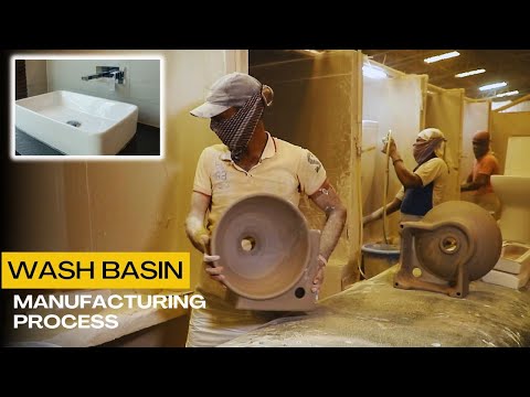 Amazing Ceramic Wash Basin Manufacturing Process in Factory | How Wash Basin is Made