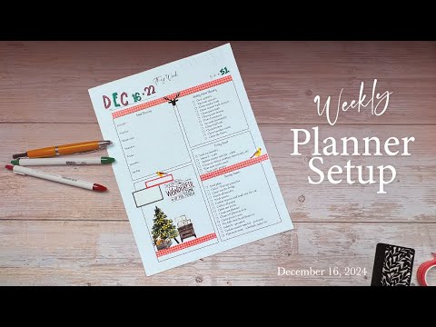 Weekly Planner Setup | December 16, 2024