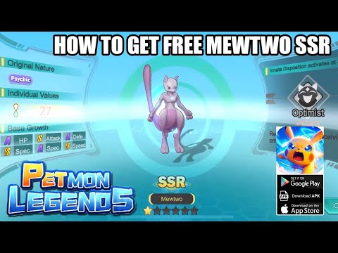 Petmon Legends Gameplay - How To Get Free Mewtwo SSR