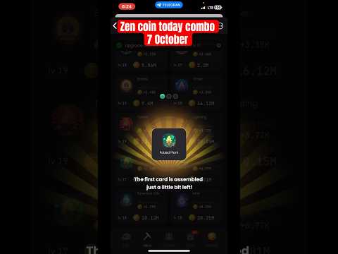 Zencoin daily combo card | 7 October zen coin daily combo card | zen coin airdrop