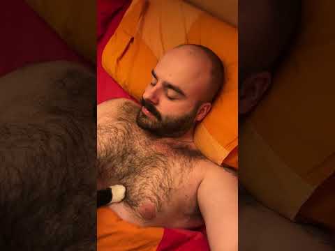 Hot Man with a cat