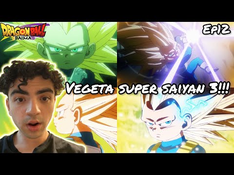 VEGETA GOES SUPER SAIYAN 3 FOR FIRST TIME😱! | DRAGON BALL DAIMA EPISODE 12 REACTION